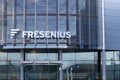 Fresenius building with company logo in Bad Homburg Germany 10.01.2021. Group with services and products for dialysis
