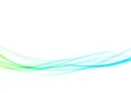 Fresh abstract soft bright swoosh spring wave wibes. Green color