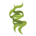 Fresh algae icon cartoon vector. Alga plant