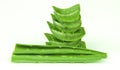 Fresh Aloe Vera leaf slices Royalty Free Stock Photo