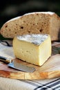 French cheese Tomme de Savoie  Savoy french Alps France Royalty Free Stock Photo