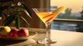 Fresh-APPL Martini with apple sidr and vanilla syrup