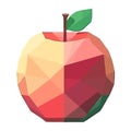 Fresh apple geometric shape