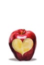 fresh Apple Heart