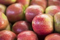 Fresh apples in supermarkets. Fruit background. selective focus Royalty Free Stock Photo