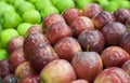 Fresh apples in supermarkets (selective focus) Royalty Free Stock Photo