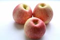 Fresh apples white background