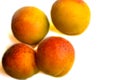 Fresh apricot fruits half. Apricot isolated on white background. Apricot collection Clipping Path. Professional studio macro Royalty Free Stock Photo