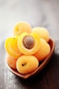 Fresh apricots Royalty Free Stock Photo