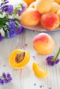 Fresh apricots Royalty Free Stock Photo