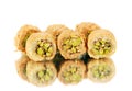 Fresh arabic sweets Royalty Free Stock Photo