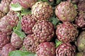 Fresh artichokes for sale at vegetable market 5 Royalty Free Stock Photo