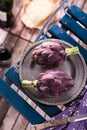 Fresh artichokes Royalty Free Stock Photo