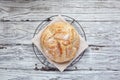 Fresh Artisan Bread Cooling on Bakers Rack Royalty Free Stock Photo