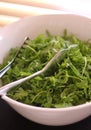 Fresh arugula leaves also known roket lettuce