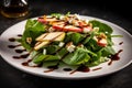 Fresh Arugula Salad with Apples, Pomegranate, and Feta