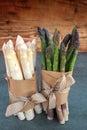 Fresh asparagus bunched