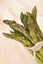 Fresh asparagus bundle. Royalty Free Stock Photo
