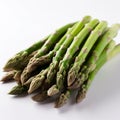 Fresh Asparagus Bundle on white back ground Royalty Free Stock Photo