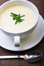 Fresh asparagus soup Royalty Free Stock Photo