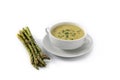 Fresh asparagus soup Royalty Free Stock Photo