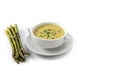 Fresh asparagus soup Royalty Free Stock Photo