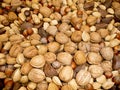 Fresh assortmant of nuts