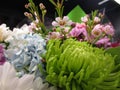 Fresh and attractive mixed bouquet flowers from the florist Royalty Free Stock Photo