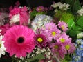 Fresh and attractive mixed bouquet flowers from the florist Royalty Free Stock Photo