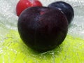 Fresh Australian Black Plums Royalty Free Stock Photo
