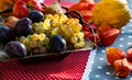 fresh autumn fruits and vegetables thanksgiving Royalty Free Stock Photo