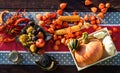fresh autumn fruits and vegetables thanksgiving Royalty Free Stock Photo