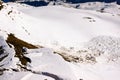 A fresh avalanche posing a serious danger to back country skiers