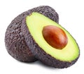 Fresh avocado isolated on white background Royalty Free Stock Photo