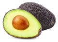 Fresh avocado isolated on white background Royalty Free Stock Photo
