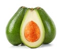 Fresh avocados isolated Royalty Free Stock Photo