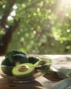 Fresh Avocados in the Sunshine