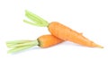 Fresh baby carrot isolated on white background with clipping path Royalty Free Stock Photo