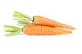 Fresh baby carrot isolated on white background with clipping path Royalty Free Stock Photo