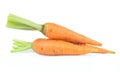 Fresh baby carrot isolated on white background with clipping path Royalty Free Stock Photo