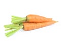 Fresh baby carrot isolated on white background with clipping path Royalty Free Stock Photo