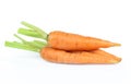 Fresh baby carrot isolated on white background with clipping path Royalty Free Stock Photo