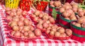 Fresh Baby Potatoes at a Local Farmers Market