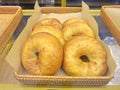 Fresh bagels on sale