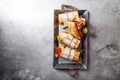 Fresh baguette sandwich bahn-mi styled Royalty Free Stock Photo