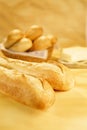 Fresh baguettes with butter V2