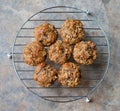 Fresh Baked Bran Muffins Royalty Free Stock Photo