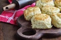 Fresh Baked Buttermilk Southern Biscuits Royalty Free Stock Photo