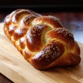 Fresh baked challah bread for shabbat