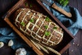 Fresh pull apart bread with cheese and garlic